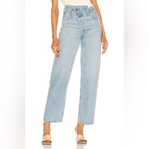 Agolde Light Blue Straight Leg Jeans